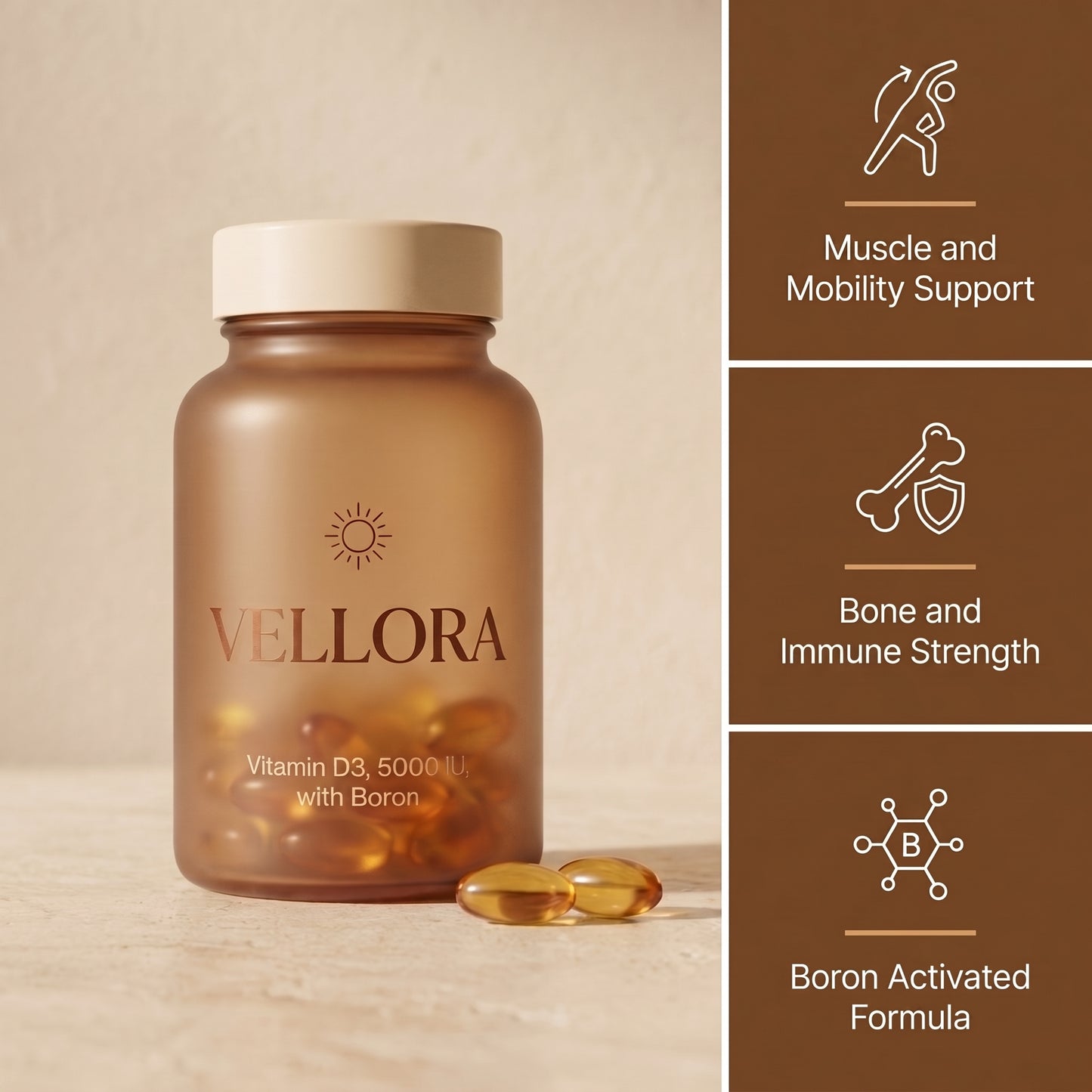 Vitamin D3 5000 IU with Boron