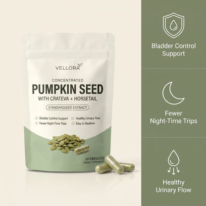 Concentrated Pumpkin Seed Capsules | Bladder Control Support