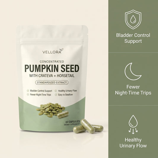 Concentrated Pumpkin Seed Capsules | Bladder Control Support