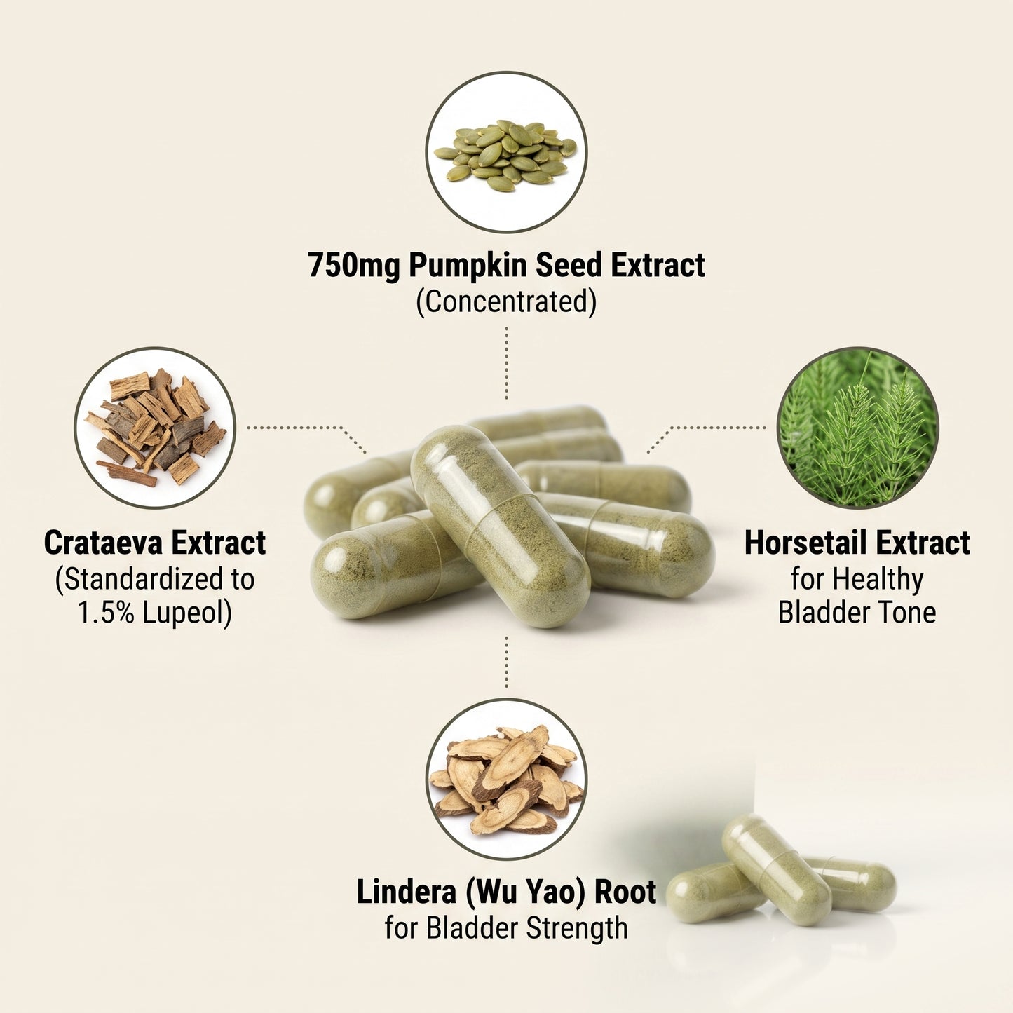 Concentrated Pumpkin Seed Capsules | Bladder Control Support